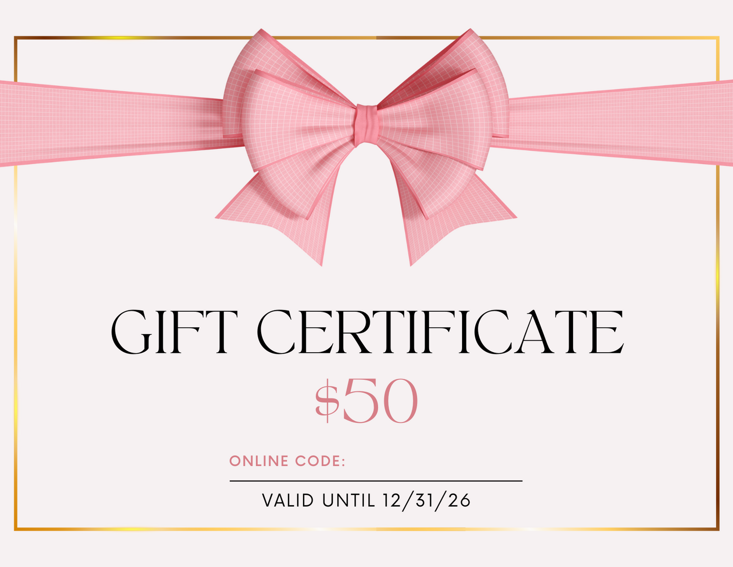 Gift Certificate