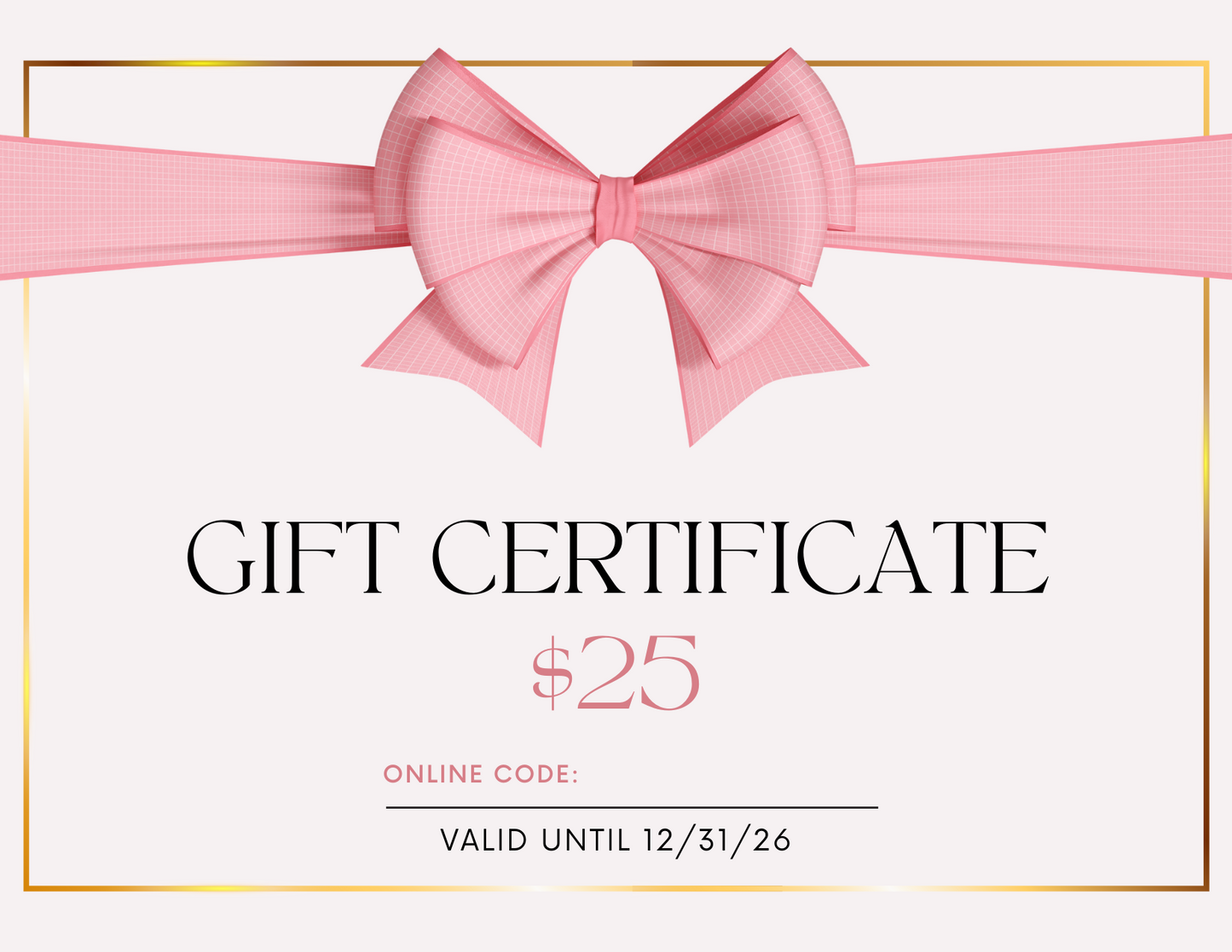 Gift Certificate