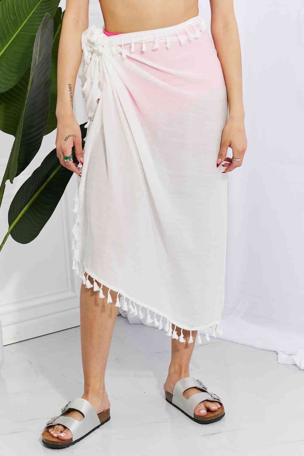 Relax and Refresh Tassel Wrap Swim Cover-Up