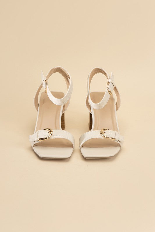 TREATY-S Buckle Sandal Heel