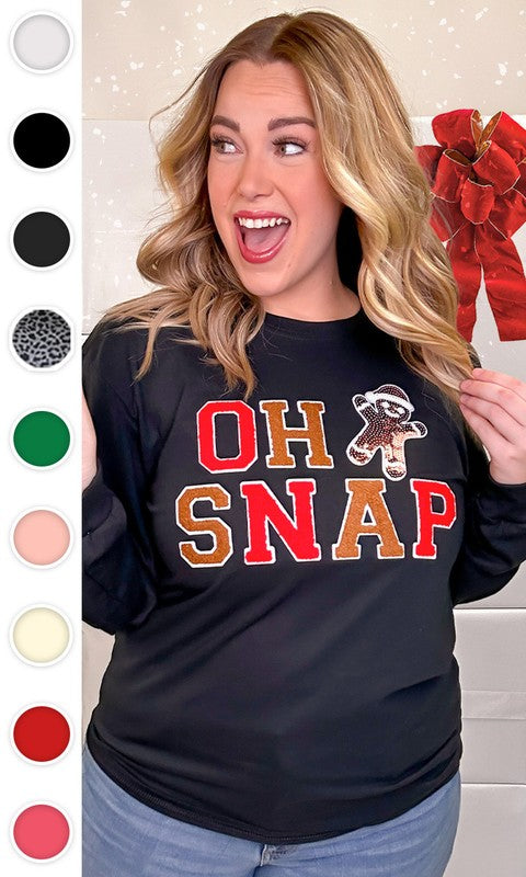 Oh Snap Graphic Long Sleeve