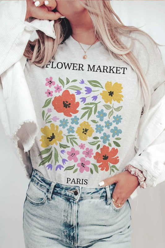 FLOWER MARKET PARIS Graphic T-Shirt