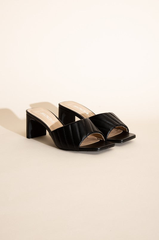 W-NINA Slide Mule Heels