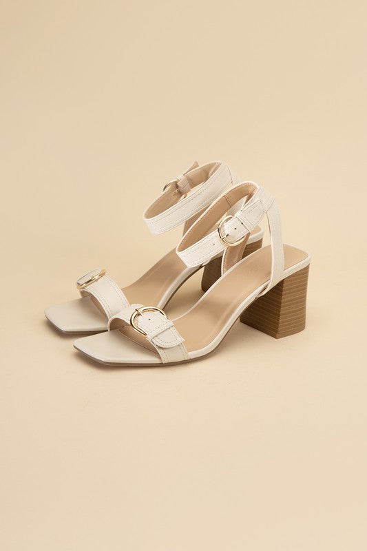 TREATY-S Buckle Sandal Heel