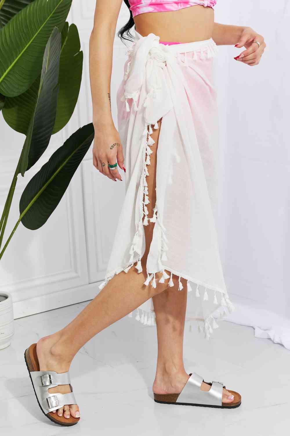 Relax and Refresh Tassel Wrap Swim Cover-Up